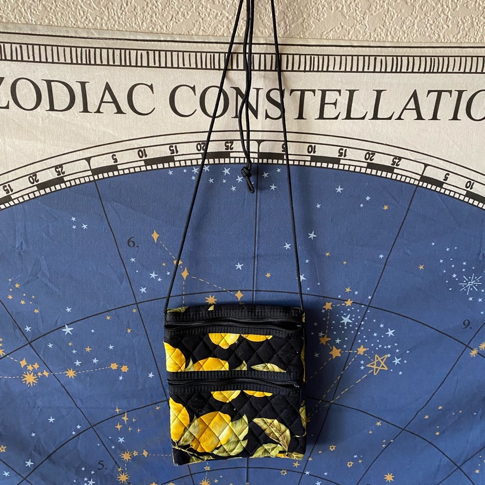 3/$30 💓 Vintage Quilted Lemon Bag